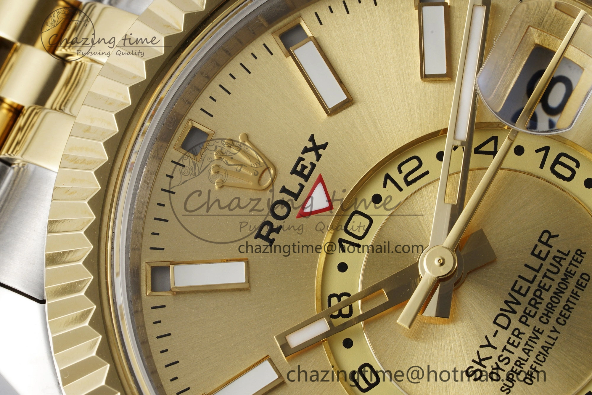 Skydweller SS YG Noob Best Edition YG Dial on SS YG Jubilee Bracelet A23J
