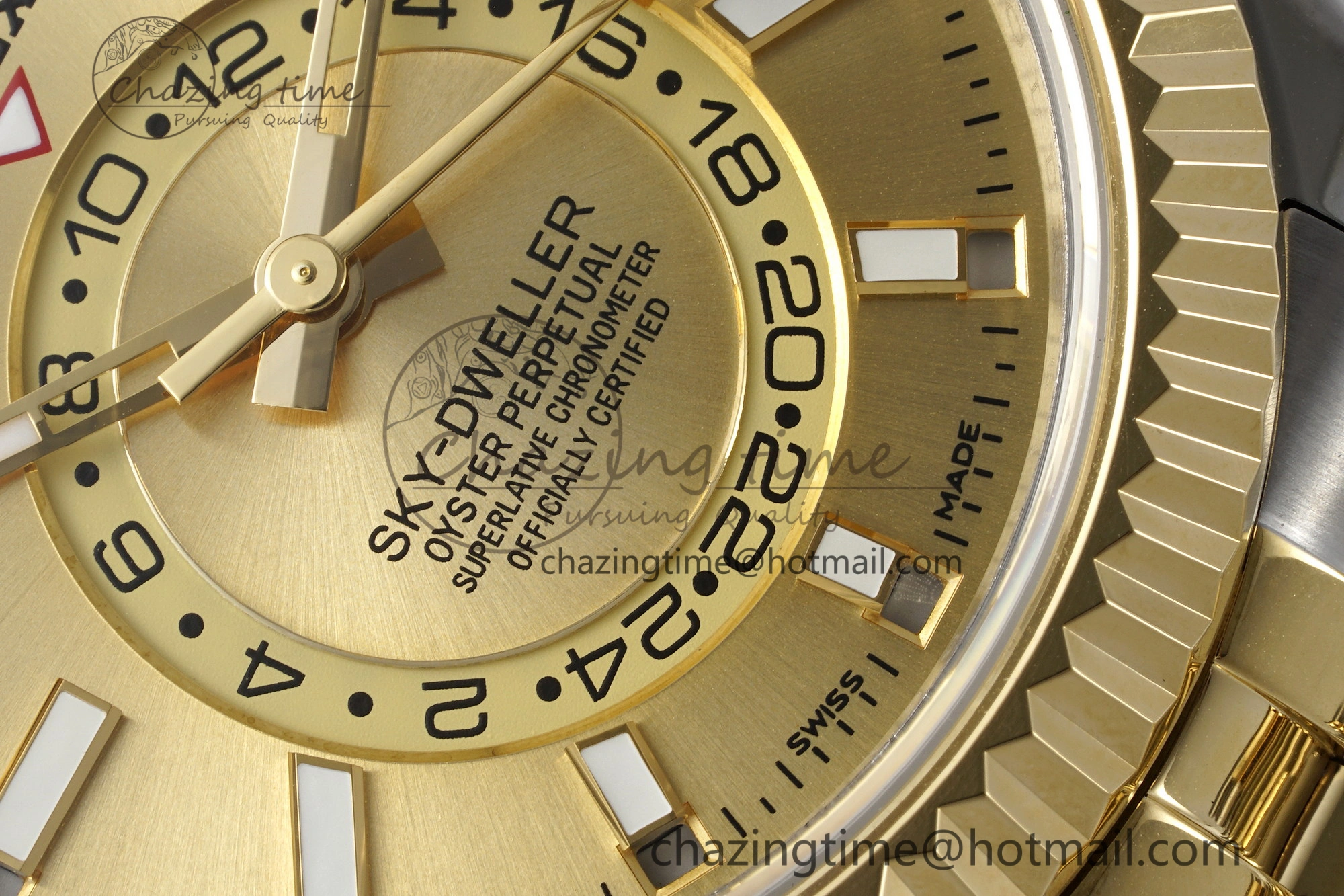Skydweller SS YG Noob Best Edition YG Dial on SS YG Jubilee Bracelet A23J