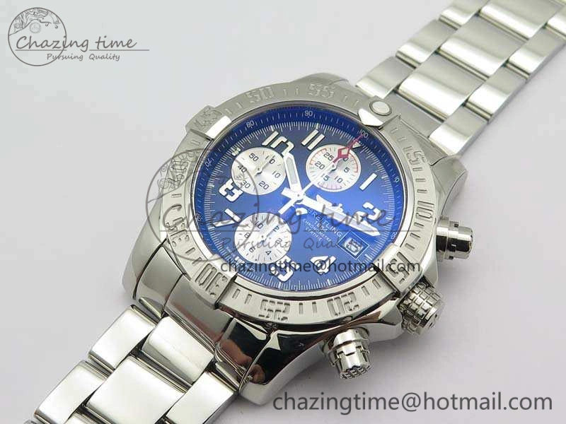 Skyland Avenger SS GF 1:1 Best Edition Black Numeral Dial White Subdial A7750
