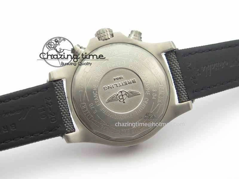 Skyland Avenger Titanium 1:1 Best Edition Blue MOP Dial On Gray Nylon Strap A7750