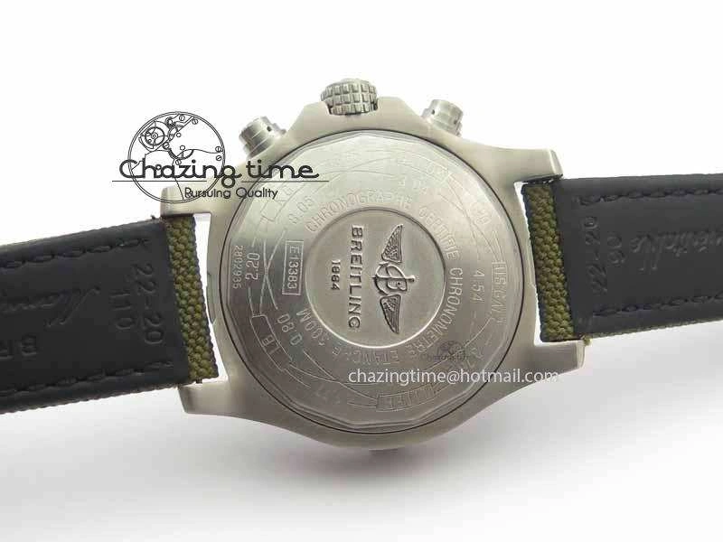 Skyland Avenger Titanium 1:1 Best Edition Gray Numeral Dial On Green Nylon Strap A7750