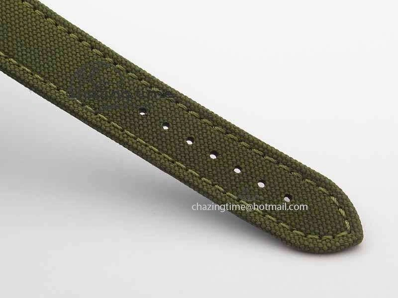 Skyland Avenger Titanium 1:1 Best Edition Gray Numeral Dial On Green Nylon Strap A7750