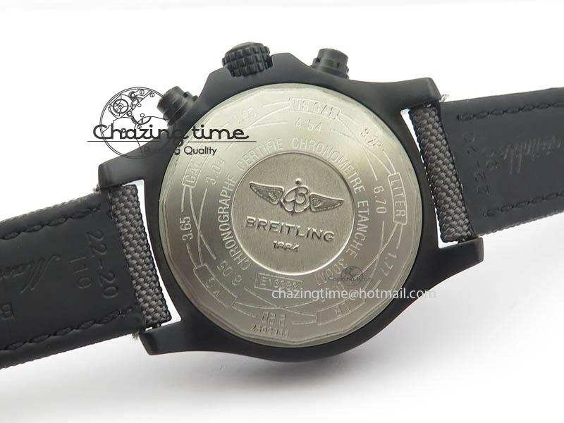 Skyland Avenger Titanium 45mm 1:1 Best Edition Blue MOP Dial On Nylon Strap A7750