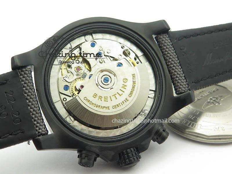 Skyland Avenger Titanium 45mm 1:1 Best Edition Blue MOP Dial On Nylon Strap A7750