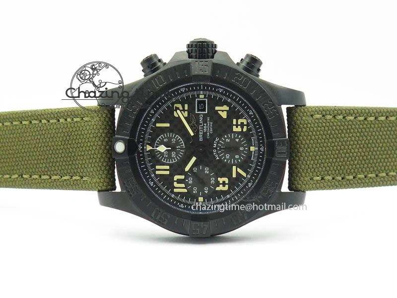 Skyland Avenger Titanium 45mm 1:1 Best Edition Forged Carbon Dial On Nylon Strap A7750
