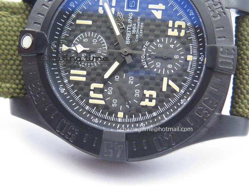 Skyland Avenger Titanium 45mm 1:1 Best Edition Forged Carbon Dial On Nylon Strap A7750