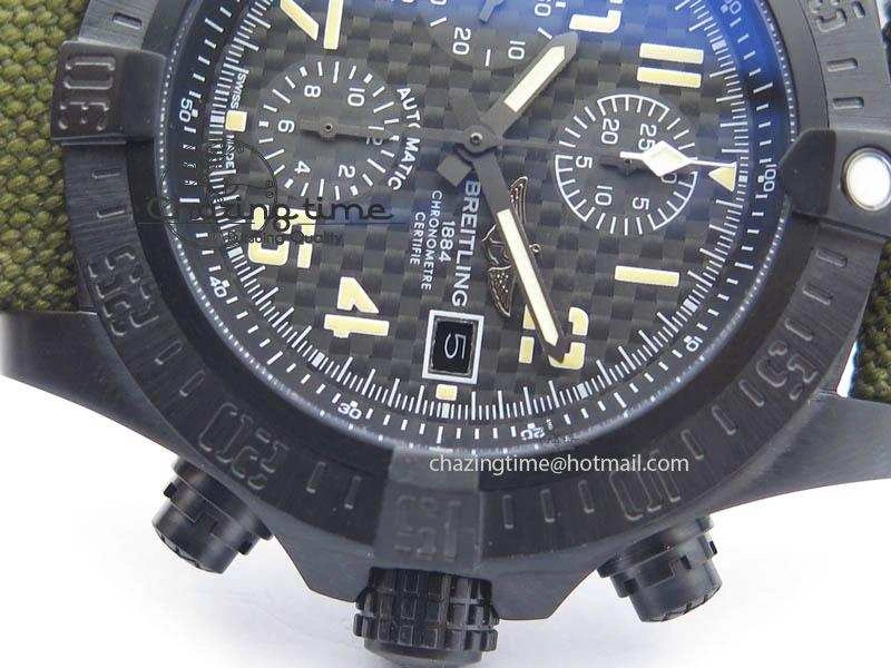 Skyland Avenger Titanium 45mm 1:1 Best Edition Forged Carbon Dial On Nylon Strap A7750