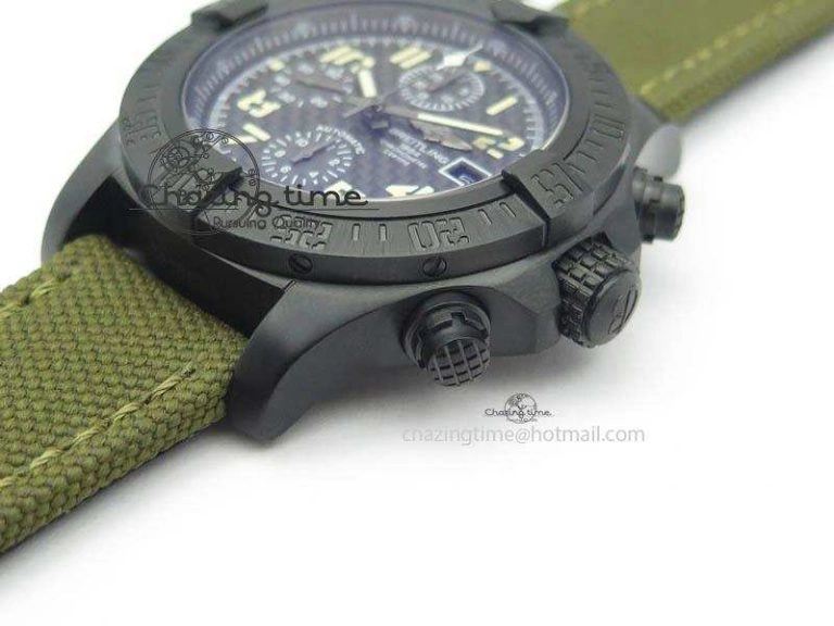 Skyland Avenger Titanium 45mm 1:1 Best Edition Forged Carbon Dial On Nylon Strap A7750
