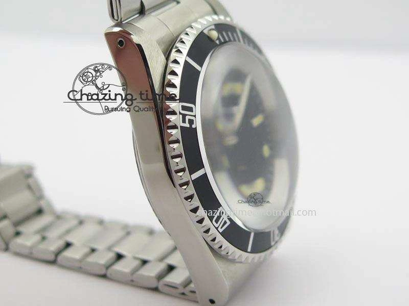 SnowFlake 7016 Submariner JKF Best Edition Black Dial Aged Round Markers A2836