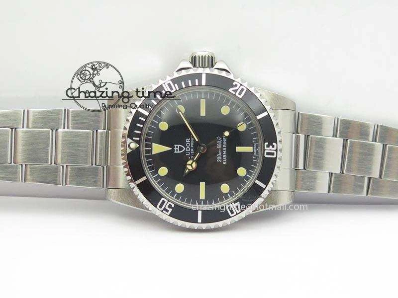 SnowFlake 7016 Submariner JKF Best Edition Black Dial Aged Round Markers A2836