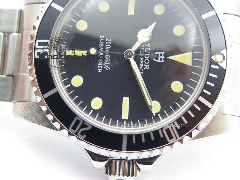 SnowFlake 7016 Submariner JKF Best Edition Black Dial Aged Round Markers A2836