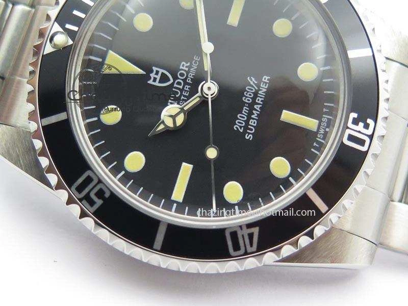 SnowFlake 7016 Submariner JKF Best Edition Black Dial Aged Round Markers A2836