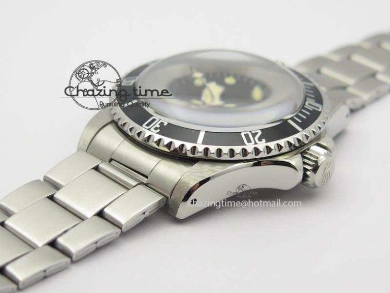 SnowFlake 7016 Submariner JKF Best Edition Black Dial Round Markers A2836