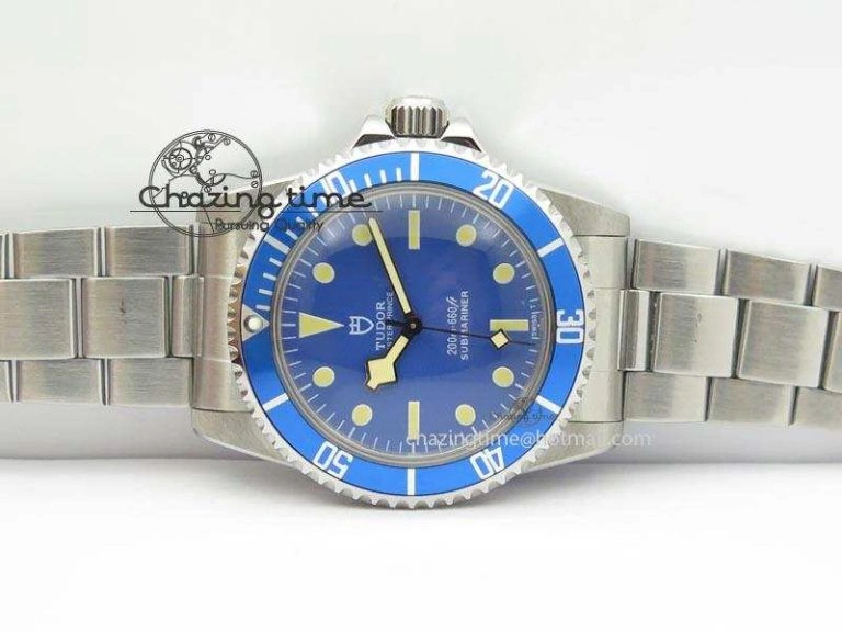 SnowFlake 7016 Submariner JKF Best Edition Blue Dial Round Markers A2836