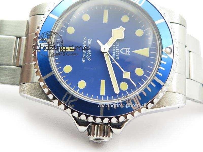 SnowFlake 7016 Submariner JKF Best Edition Blue Dial Round Markers A2836