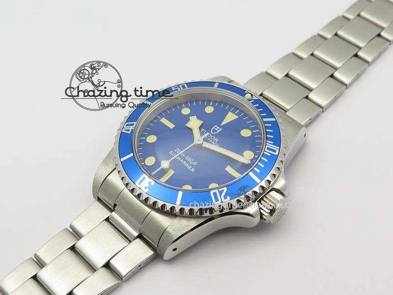 SnowFlake 7016 Submariner JKF Best Edition Blue Dial Round Markers A2836