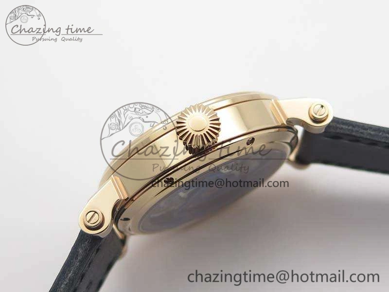 Speake Marin RG Case Rose Gold Dial On Black Leather Strap Asian EQ Tourbillon (Free Leather Strap)