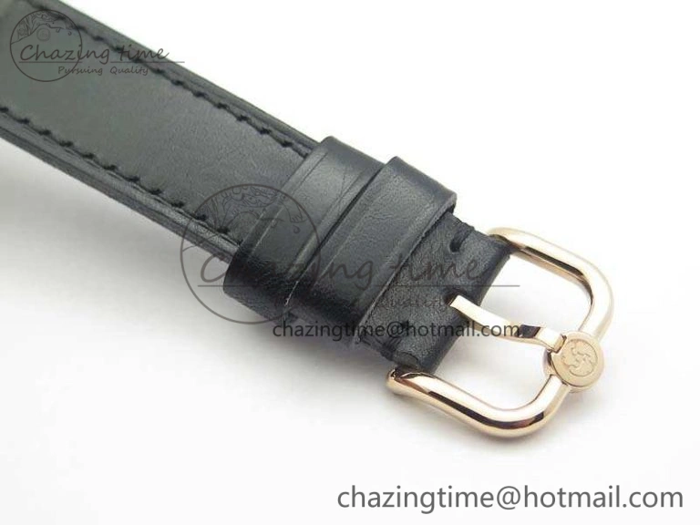 Speake Marin RG Case Rose Gold Dial On Black Leather Strap Asian EQ Tourbillon (Free Leather Strap)