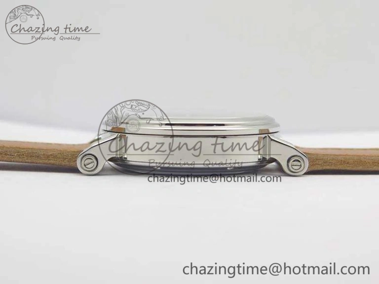 Speake Marin SS Case Silver Dial On Brown Leather Strap Asian EQ Tourbillon (Free Leather Strap)