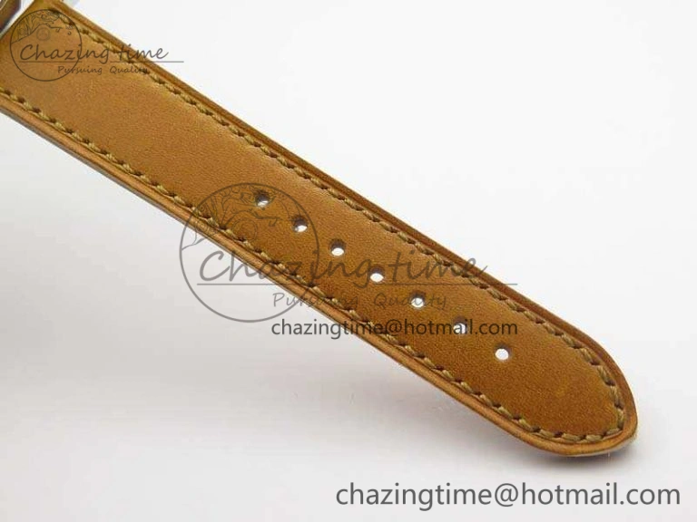 Speake Marin SS Case Silver Dial On Brown Leather Strap Asian EQ Tourbillon (Free Leather Strap)