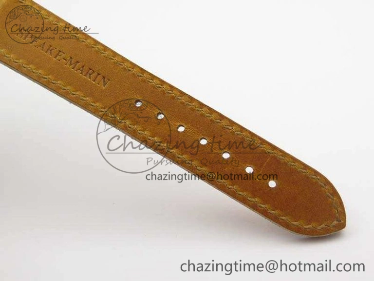 Speake Marin SS Case Silver Dial On Brown Leather Strap Asian EQ Tourbillon (Free Leather Strap)