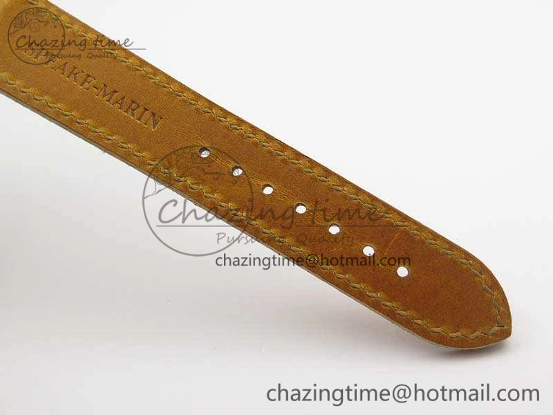 Speake Marin SS Case Silver Dial On Brown Leather Strap Asian EQ Tourbillon (Free Leather Strap)