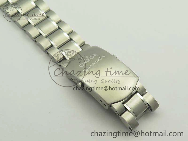 SpeedMaster MoonWatch SS OMF 1:1 Best Edition Black Dial White Handset On SS Bracelet A9300 V2