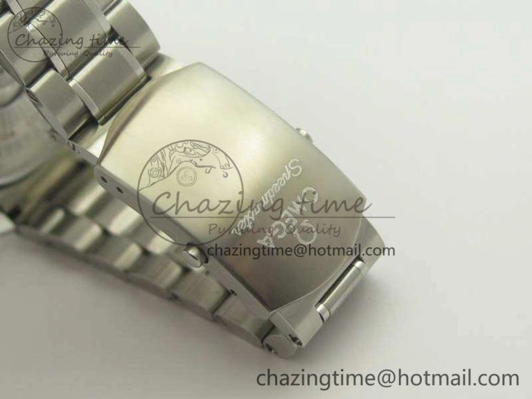 SpeedMaster MoonWatch SS OMF 1:1 Best Edition Black Dial White Handset On SS Bracelet A9300 V2