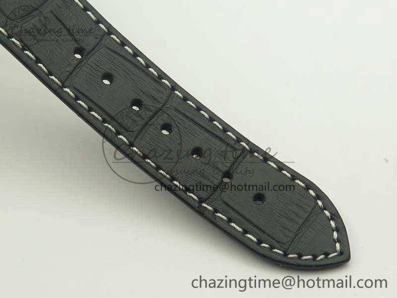 SpeedMaster MoonWatch SS OMF 1:1 Best Edition Black Red Dial On Leather Strap A9300 V2