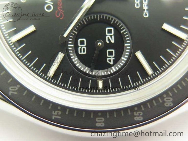 SpeedMaster MoonWatch SS OMF 1:1 Best Edition Black Red Dial On SS Bracelet A9300 V2