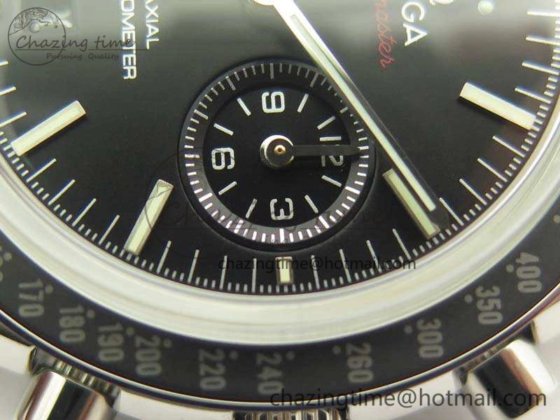 SpeedMaster MoonWatch SS OMF 1:1 Best Edition Black Red Dial On SS Bracelet A9300 V2