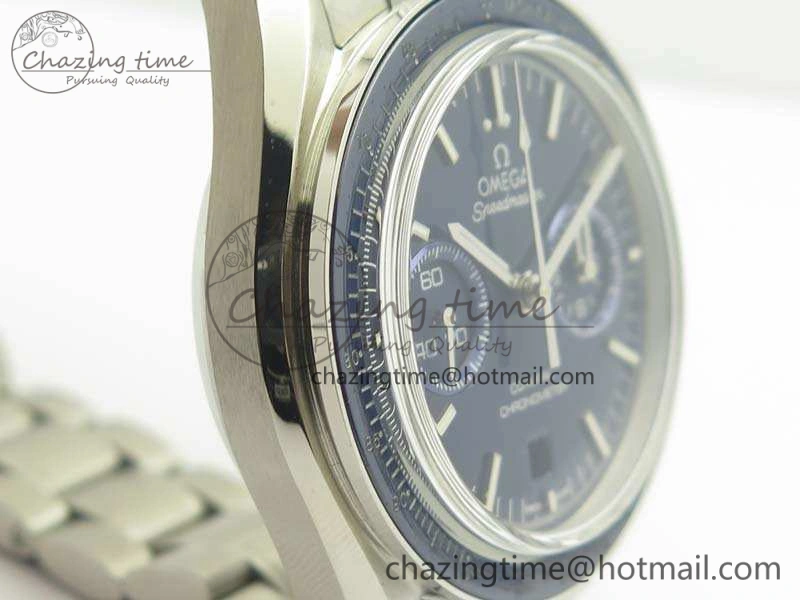 SpeedMaster MoonWatch SS OMF 1:1 Best Edition Blue Dial On SS Bracelet A9300 V2