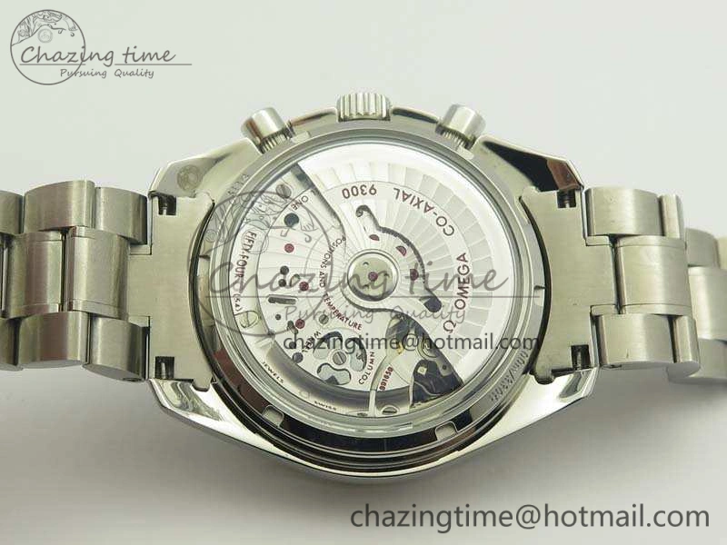 SpeedMaster MoonWatch SS OMF 1:1 Best Edition Blue Dial On SS Bracelet A9300 V2