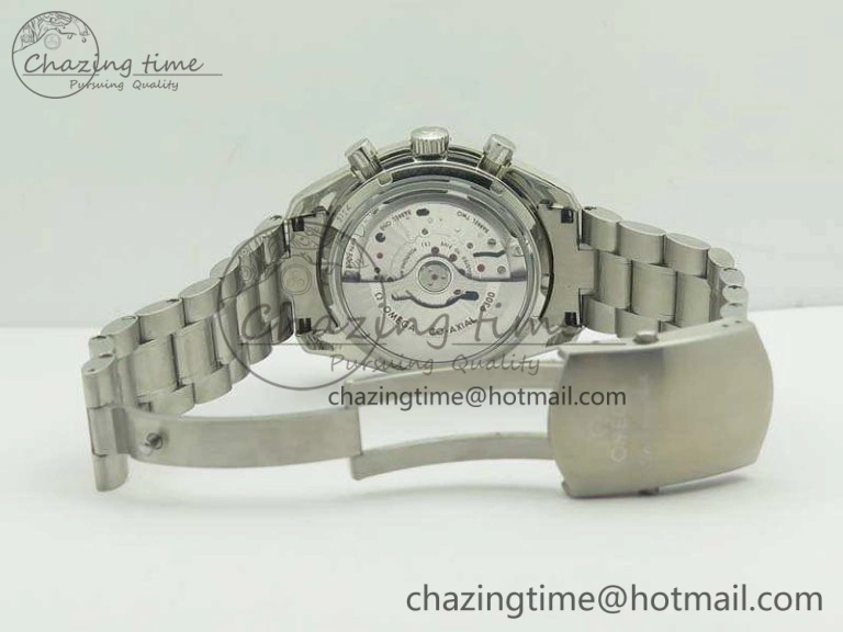 SpeedMaster MoonWatch SS OMF 1:1 Best Edition Blue Dial On SS Bracelet A9300 V2