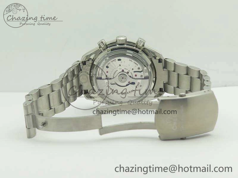 SpeedMaster MoonWatch SS OMF 1:1 Best Edition Blue Dial On SS Bracelet A9300 V2