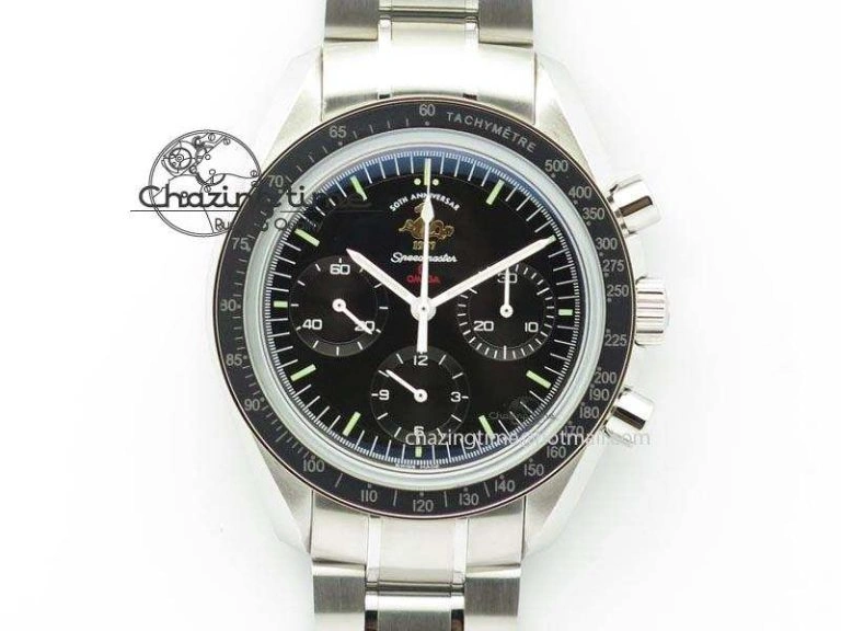 Speedmaster 50th Anniversary Black Dial On SS Bracelet