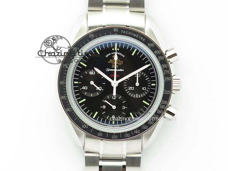 Speedmaster 50th Anniversary Black Dial On SS Bracelet