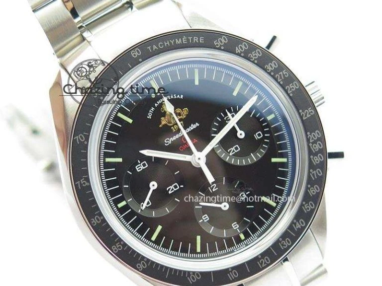 Speedmaster 50th Anniversary Black Dial On SS Bracelet