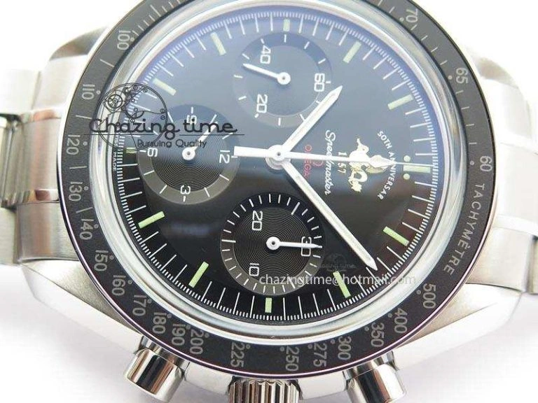 Speedmaster 50th Anniversary Black Dial On SS Bracelet
