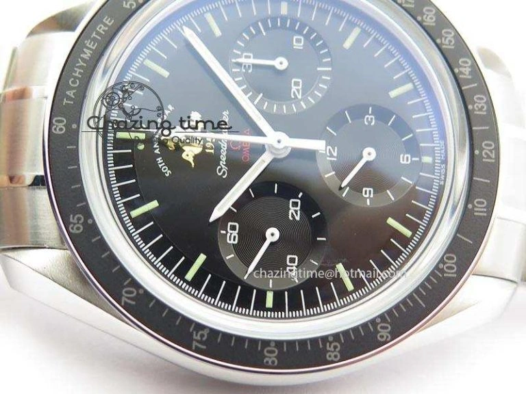 Speedmaster 50th Anniversary Black Dial On SS Bracelet
