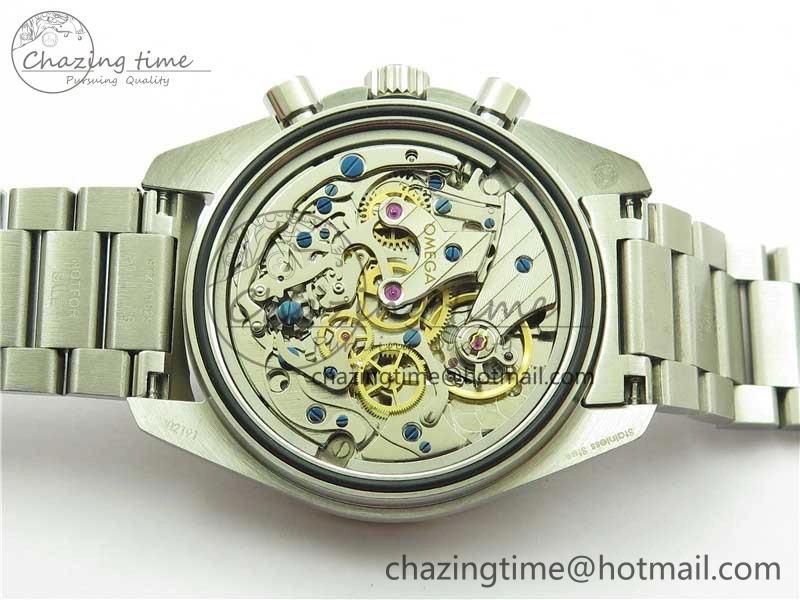 Speedmaster 50th Anniversary of The Moon Landing OMF Best Edition on SS Bracelet Manual Winding Chrono Movement