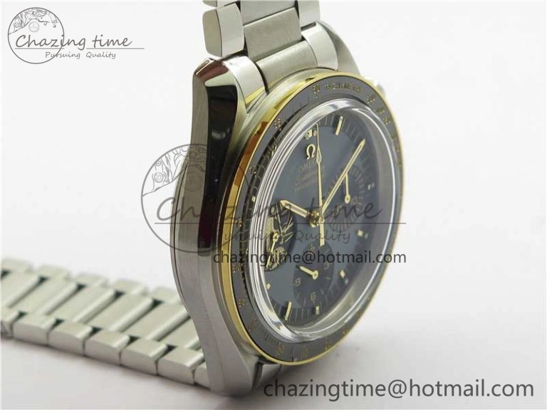 Speedmaster 50th Anniversary of The Moon Landing OMF Best Edition on SS Bracelet Manual Winding Chrono Movement