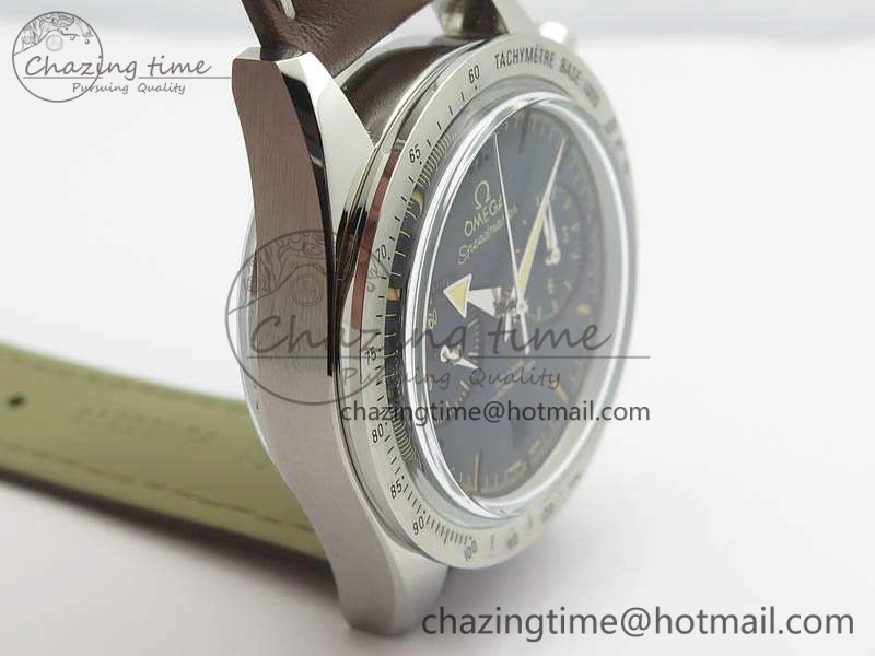 Speedmaster ’57 Co-Axial OMF 1:1 Best Edition Black Dial A9300 (Free Leather Strap)