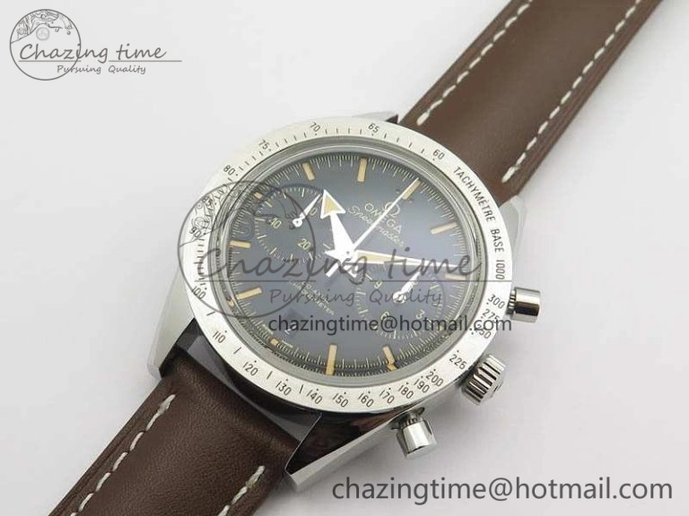 Speedmaster ’57 Co-Axial OMF 1:1 Best Edition Black Dial A9300 (Free Leather Strap)