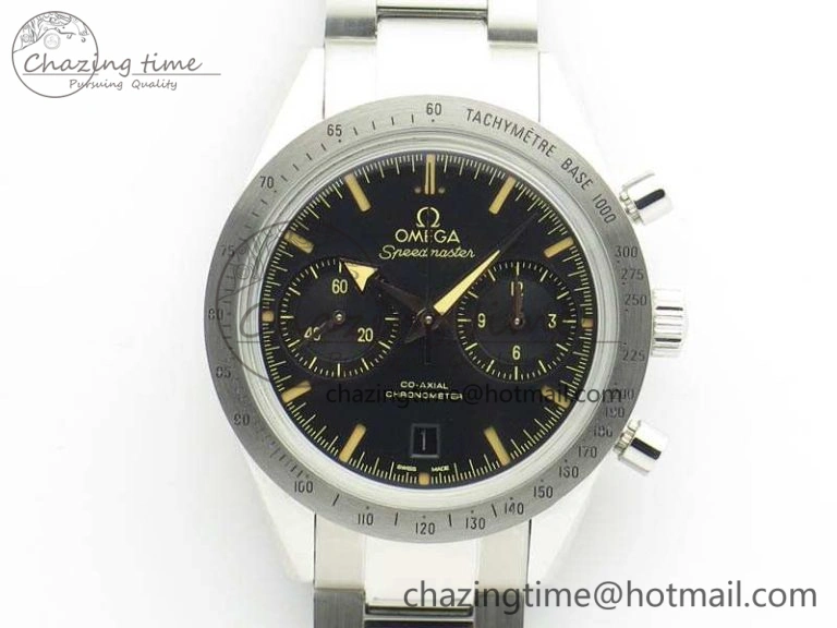 Speedmaster ’57 Co-Axial OMF 1:1 Best Edition Black Dial On SS Bracelet A9300