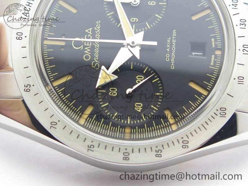 Speedmaster ’57 Co-Axial OMF 1:1 Best Edition Black Dial On SS Bracelet A9300