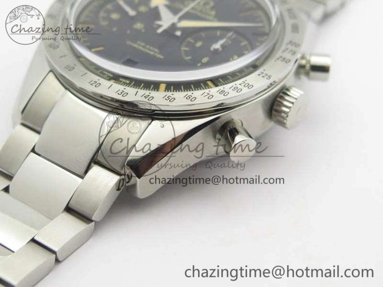 Speedmaster ’57 Co-Axial OMF 1:1 Best Edition Black Dial On SS Bracelet A9300