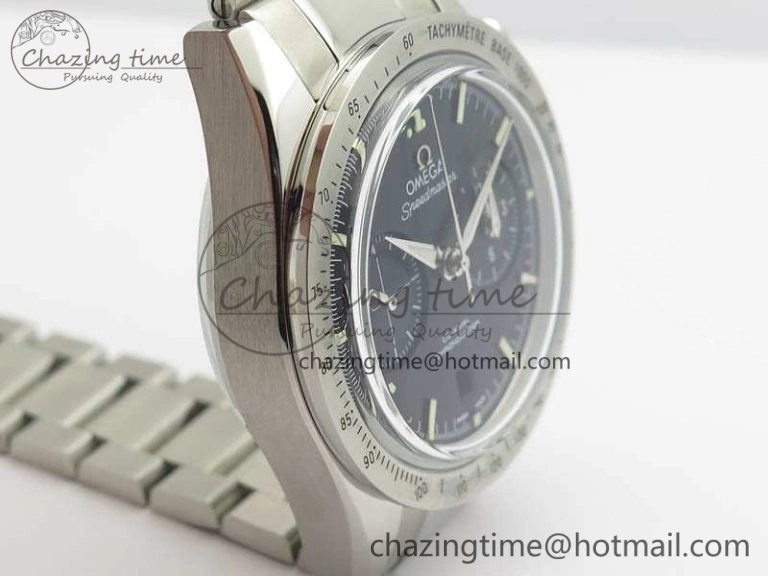 Speedmaster ’57 Co-Axial OMF 1:1 Best Edition Black Dial White Markers On SS Bracelet A9300
