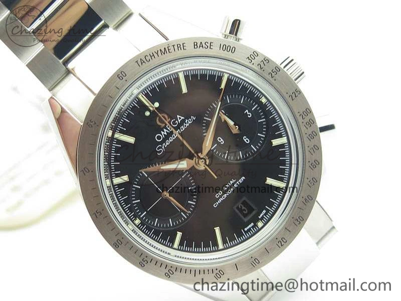 Speedmaster ’57 Co-Axial OMF 1:1 Best Edition Black Dial White Markers On SS Bracelet A9300