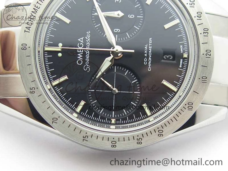 Speedmaster ’57 Co-Axial OMF 1:1 Best Edition Black Dial White Markers On SS Bracelet A9300